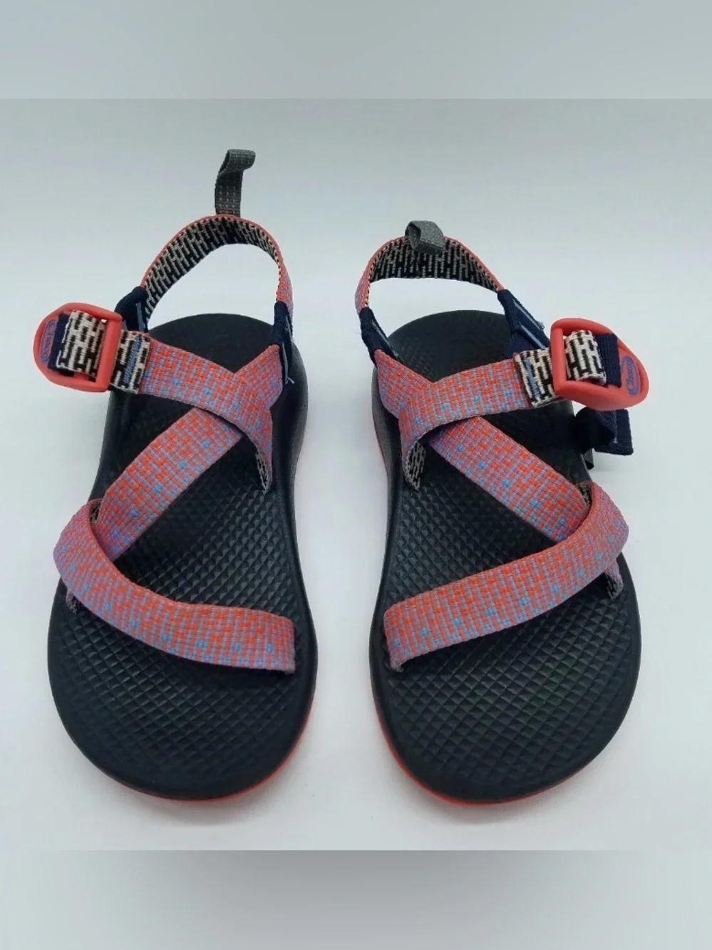 CHACO Z/1 Girl's Size 3 Waterproof Sports Sandals Salmon Gray
